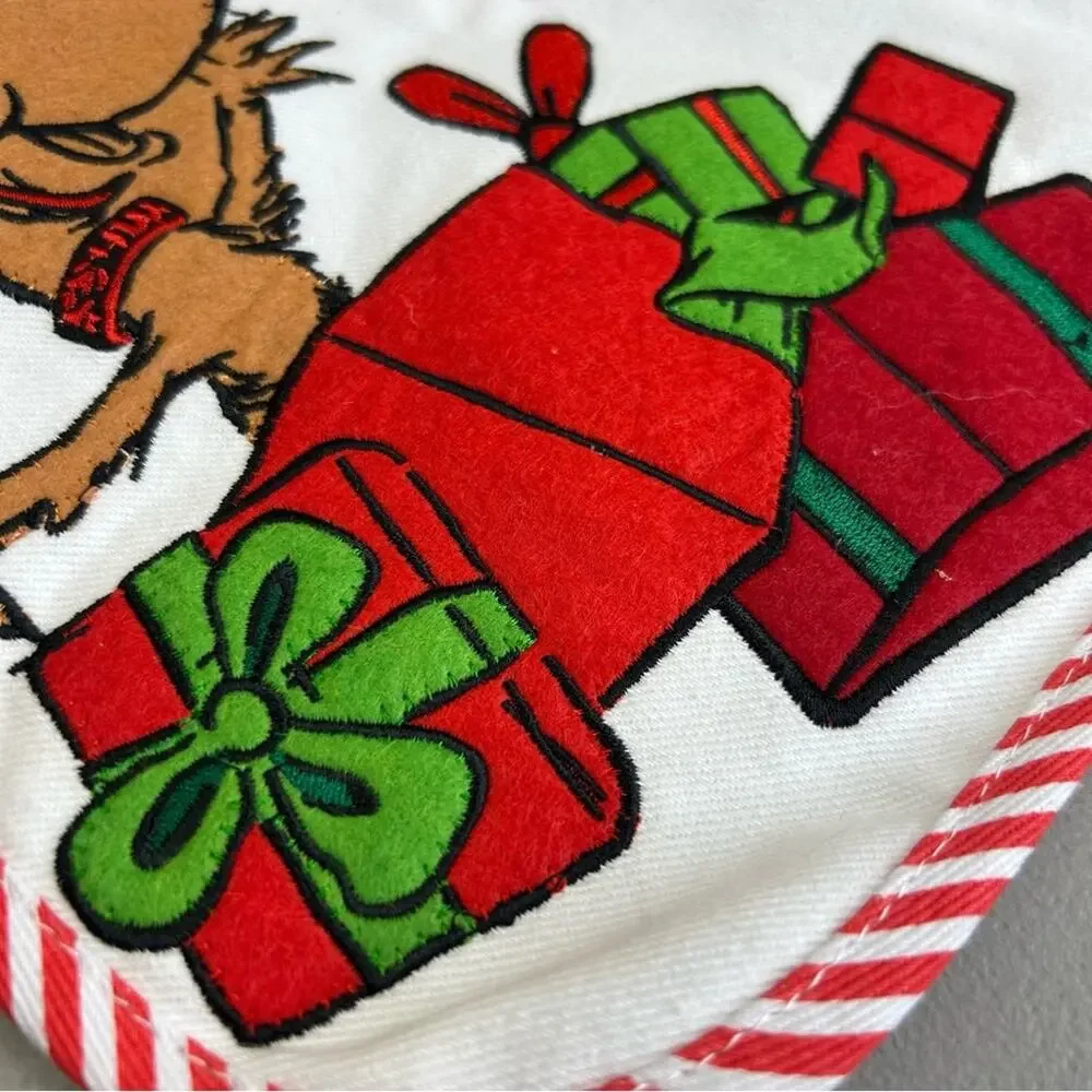 Pottery Barn Holiday Stocking How the Grinch Stole Christmas Max Dog Reindeer